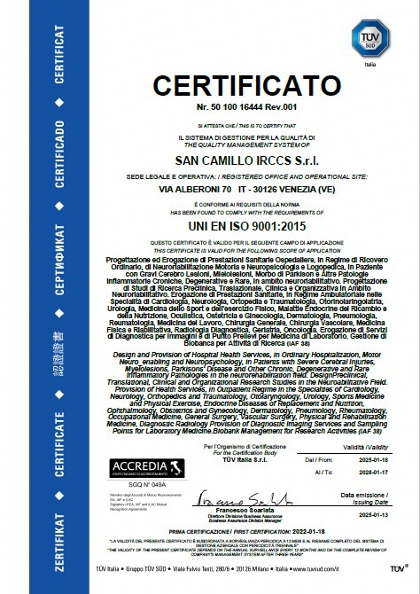 cert immagine 2025 ISO 9001:2015